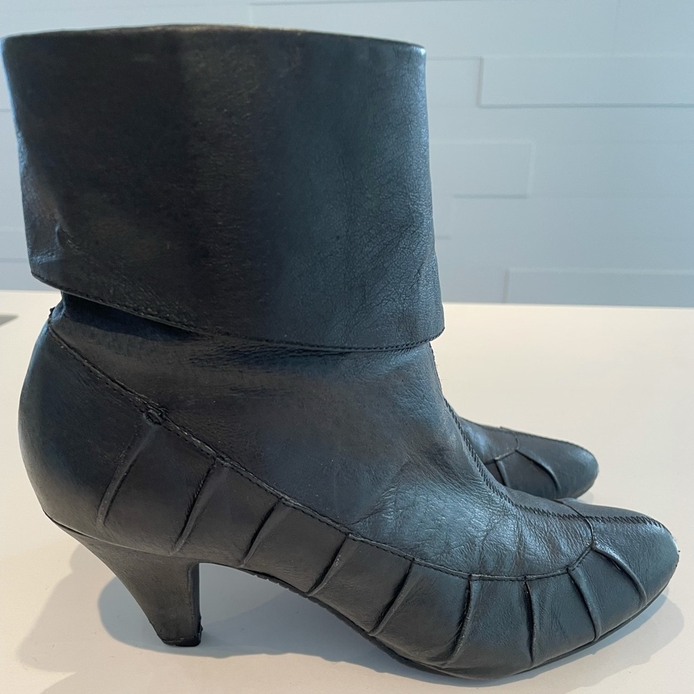 (2/$20) BC Black Vegan leather booties Size 7.5
